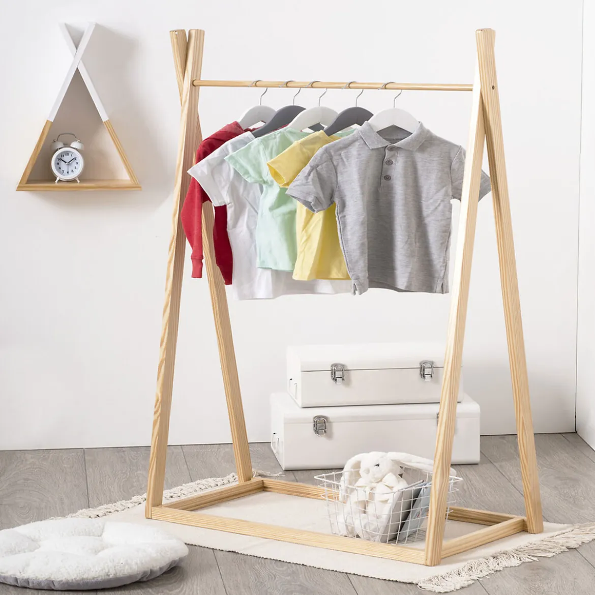 Perchero Tipi Kids De Pino 78x128x38Cm
