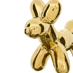 Perro decorativo THEO dorado de cerámica