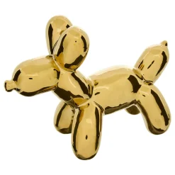 Perro decorativo THEO dorado de cerámica