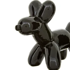 Perro decorativo THEO negro de cerámica