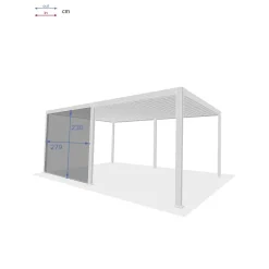 Persiana para pérgola ÉVORA gris grafito 3.6x6m