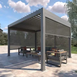 Persiana pérgola ÉVORA gris oscuro 1,3m