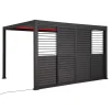 Persiana pérgola ÉVORA gris oscuro 3m