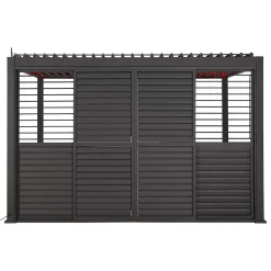 Persiana pérgola ÉVORA gris oscuro 3m