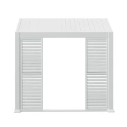 Persianas correderas blancas para pérgola ÉVORA 3m