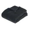 Pie de cama MIDNIGHT terciopelo gris 70x180cm