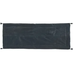 Pie de cama MIDNIGHT terciopelo gris 70x180cm
