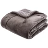 Pie De Cama Terciopelo Gris 80x180Cm