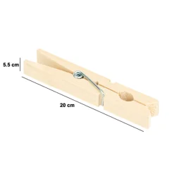 Pinzas De Ropa 96 Unidades De Madera