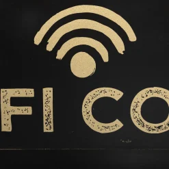 Pizarra P/Contraseña Wifi 35x2.4x22Cm