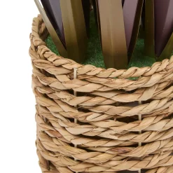 Planta artificial con maceta de rafia ZYA
