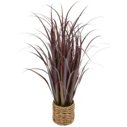 Planta artificial con maceta de rafia ZYA