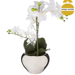 Planta Artif.Orquídea C/Maceta 55Cm