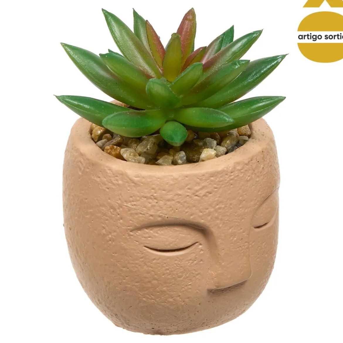 Planta suculenta artificial TERI con maceta 9cm