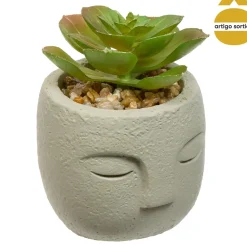 Planta suculenta artificial TERI con maceta 9cm