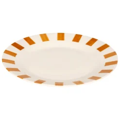 Plato de postre CHERI amarillo de porcelana 19cm