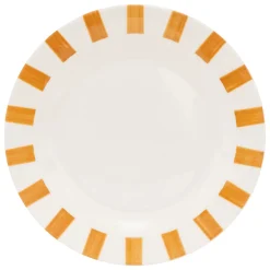 Plato de postre CHERI amarillo de porcelana 19cm