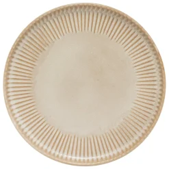 Plato de postre CHLOE beige de cerámica 20cm