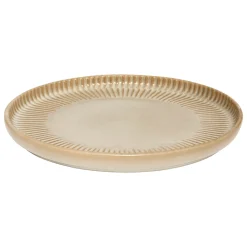 Plato de postre CHLOE beige de cerámica 20cm