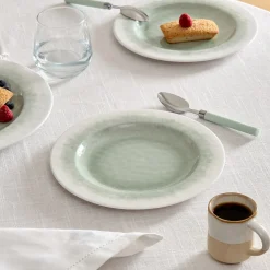 Plato de postre CLARA verde 23cm