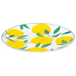 Plato de postre de porcelana CITRONS 19cm