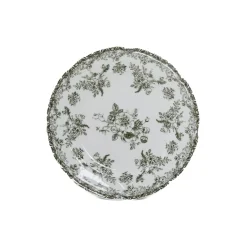 Plato de postre FLORA verde 20cm
