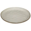 Plato de postre FLOWER gris 22cm