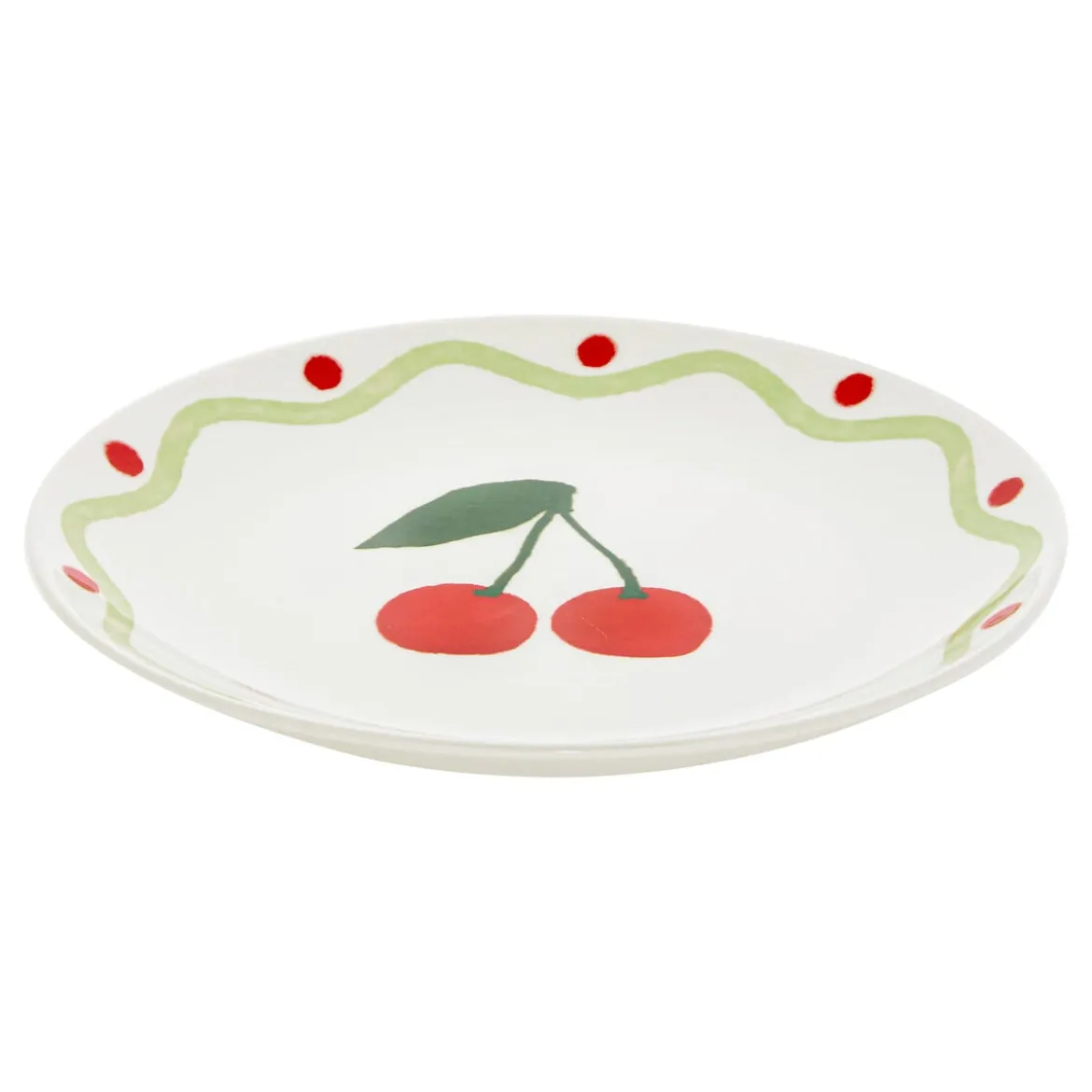 Plato de postre FRUITY de porcelana 17cm