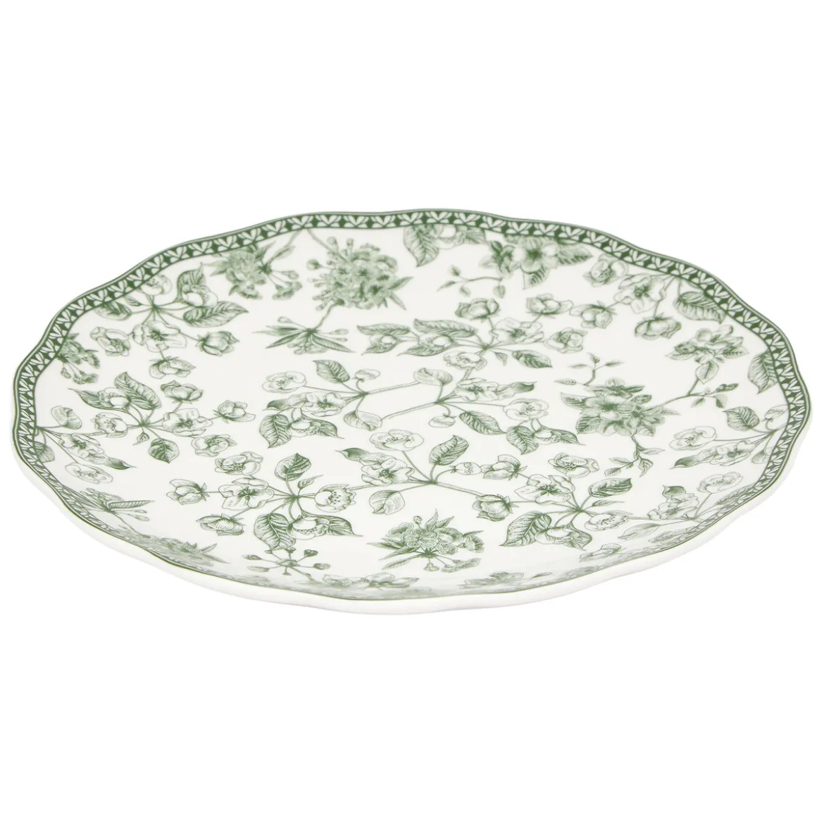 Plato de postre LISIERE verde 21cm
