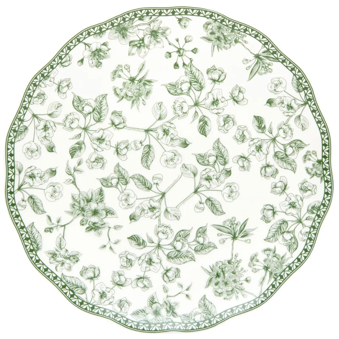 Plato de postre LISIERE verde 21cm
