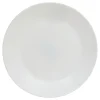 Plato de postre LOUISE blanco de vidrio 18cm