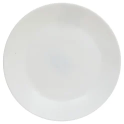 Plato de postre LOUISE blanco de vidrio 18cm