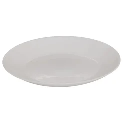 Plato de postre LOUISE blanco de vidrio 18cm