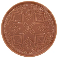 Plato de postre SIENNA terracota 20cm