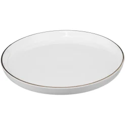 Plato De Postre Sublima Gris Claro De Porcelana