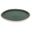 Plato de postre WONJA verde de cerámica 21cm