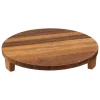 Plato de presentación de madera de acacia 30cm