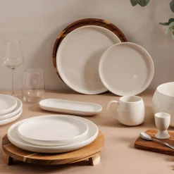 Plato de presentación de madera de acacia 30cm