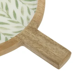 Plato de presentación INAYA verde de madera mango