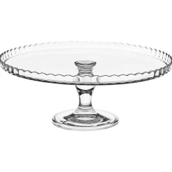 Plato De Tarta C/Tapa De Vidrio