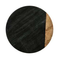 Plato giratorio de mármol negro 30cm