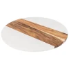 Plato giratorio redondo para aperitivo marrón 35cm