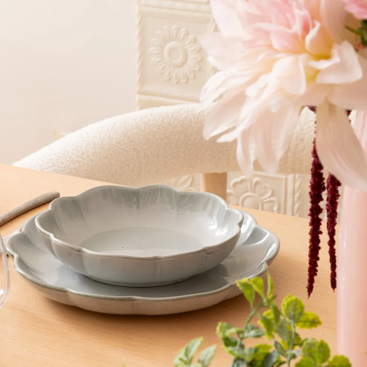 Plato hondo AUDE de gres 20cm