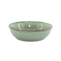 Plato Hondo Capri Verde Cerámica 17cm