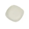 Plato Hondo Cuadrado Blanco de Cerámica