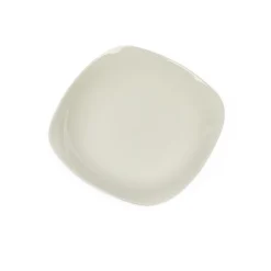 Plato Hondo Cuadrado Blanco de Cerámica