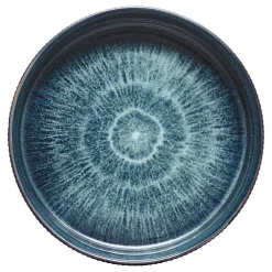 Plato hondo EVA azul de cerámica 18cm