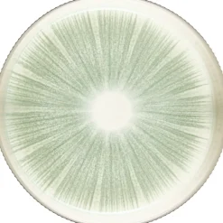 Plato hondo EVA verde de cerámica 18 cm