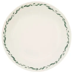 Plato hondo LAURIER blanco de porcelana 20cm