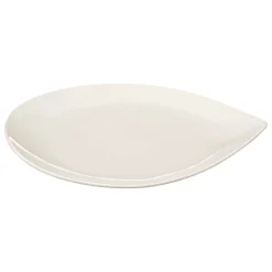 Plato Llano Blanco Gota Porcelana 26cm